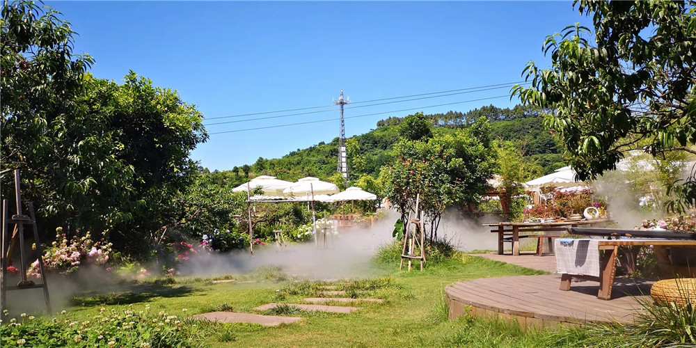 人造雾景观,喷雾造景