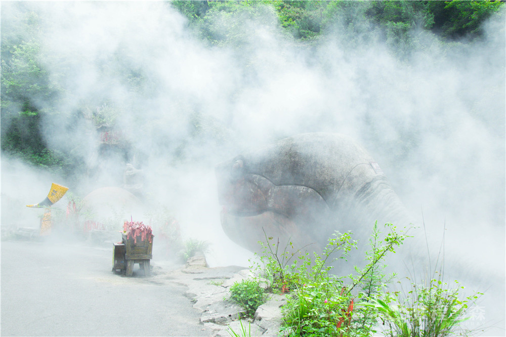 人造雾造景,景区造景