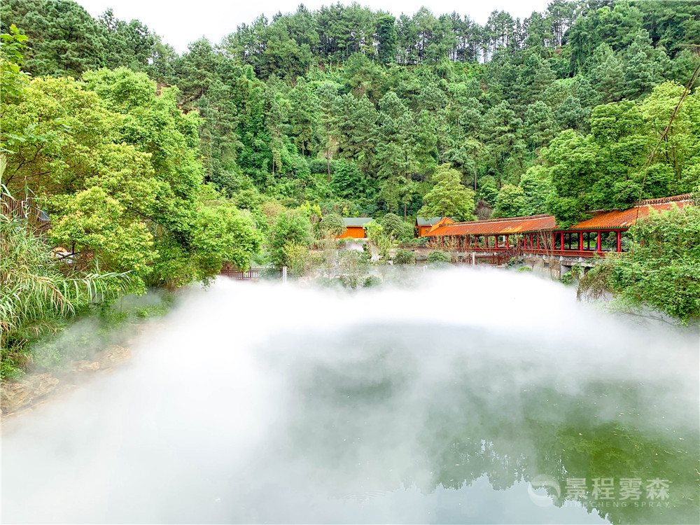 酒店人造雾景观,喷雾造景